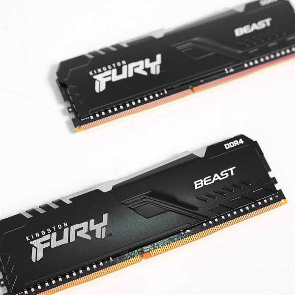  RAM Kingston Fury Beast 8GB 3200 DDR4 RGB (KF432C16BBA/8) 