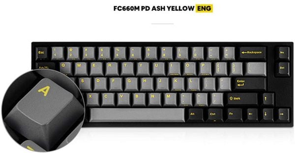  Bàn Phím Leopold FC660MPD Ash Yellow Red Switch 