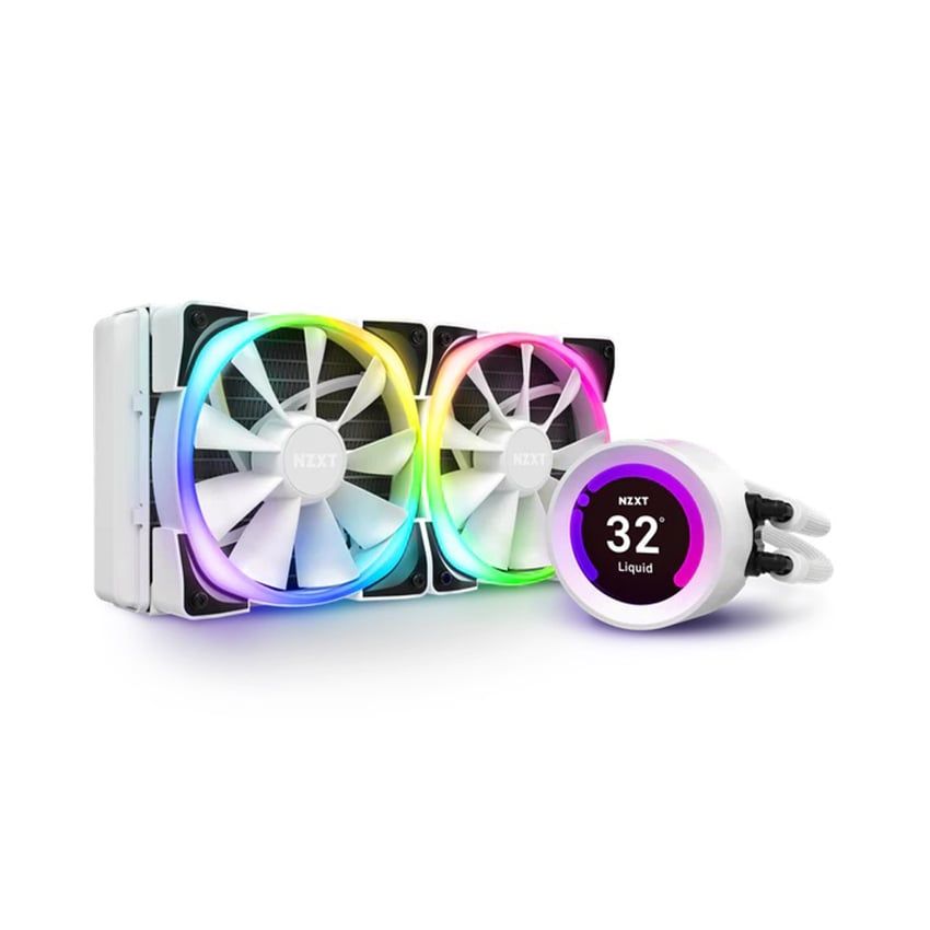 Tản Nhiệt Aio Nzxt Kraken Z53 Rgb (White) - 240Mm ( Rl - Krz53 - Rw )