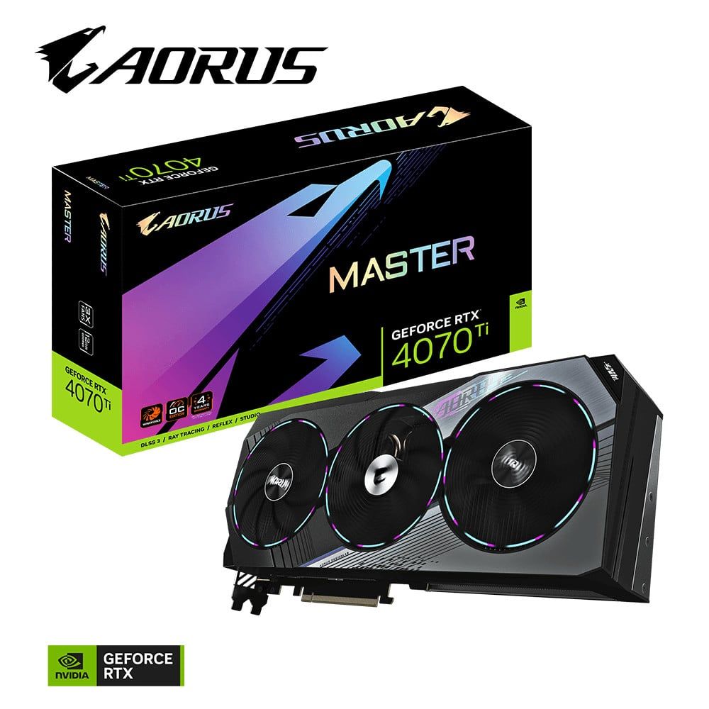 Card Màn Hình Gigabyte Aorus Geforce Rtx 4070 Ti Master 12Gb (Gv - N407Taorus M - 12Gd)