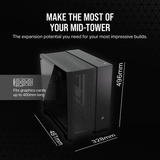  Vỏ máy tính Corsair 6500D Airflow TG Mid-Tower Black (CC-9011259-WW) 