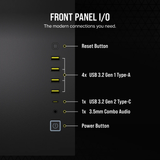  Vỏ máy tính Corsair 6500D Airflow TG Mid-Tower Black (CC-9011259-WW) 