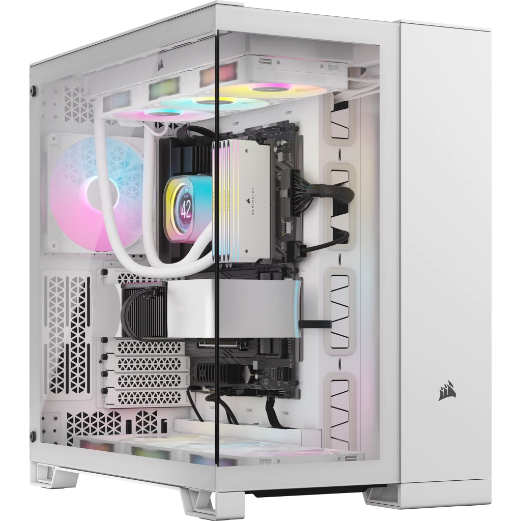 Vỏ Máy Tính Corsair 6500X Tg Mid - Tower White (Cc - 9011258 - Ww)