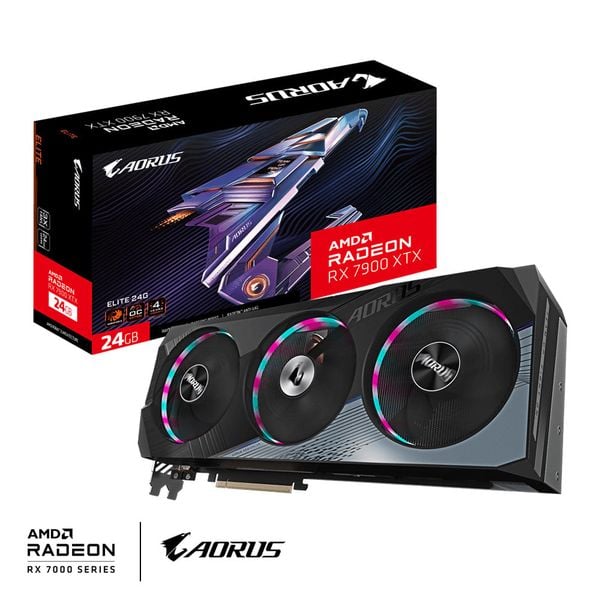  Card Màn Hình Gigabyte Radeon RX 7900 XTX Aorus Elite 24G (R79XTXAORUS E-24G) 