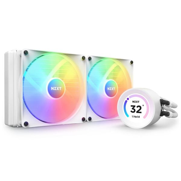 Tản nhiệt AIO NZXT Kraken Elite 280 RGB WHITE (RL-KR28E-W1)