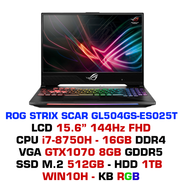  Laptop Gaming Asus ROG Strix SCAR GL504GS-ES025T 