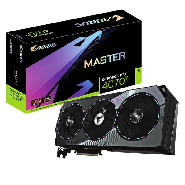  Card màn hình GIGABYTE AORUS GeForce RTX 4070 Ti MASTER 12GB (GV-N407TAORUS M-12GD) 