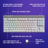  Bàn phím Logitech G515 TKL Lightspeed Wireless RGB Trắng 