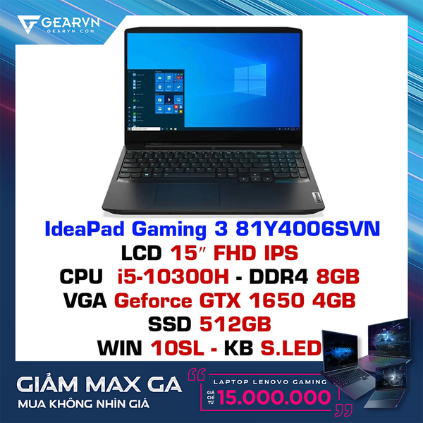  Laptop Lenovo IdeaPad Gaming 3 15IMH05 81Y4006SVN 