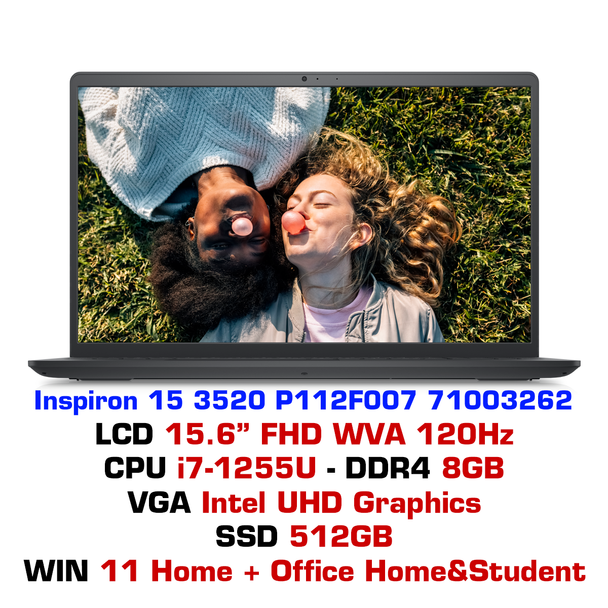 Laptop Dell Inspiron 15 3520 P112F007 71003262