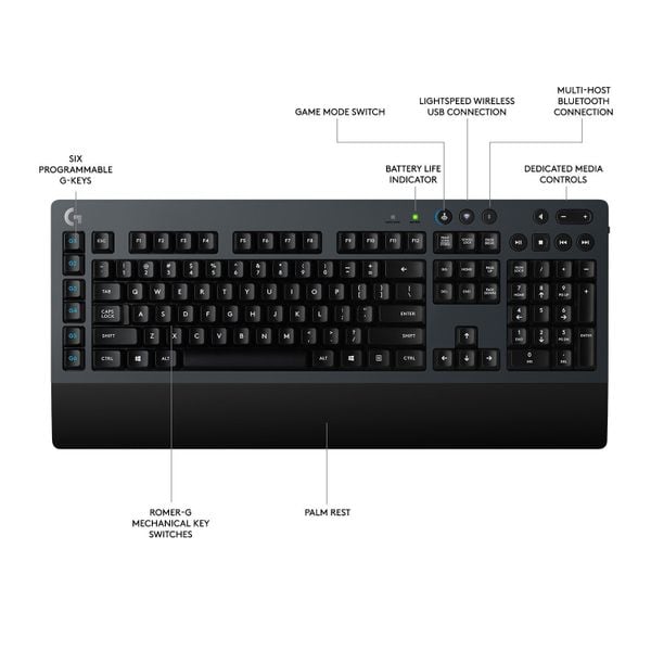  Bàn phím Logitech Wireless G613 