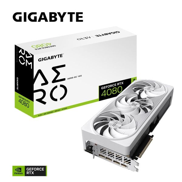  Card màn hình GIGABYTE GeForce RTX 4080 AERO OC 16GB (GV-N4080AERO OC-16GD) 