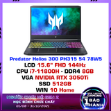  Laptop Gaming Acer Predator Helios 300 PH315 54 78W5 