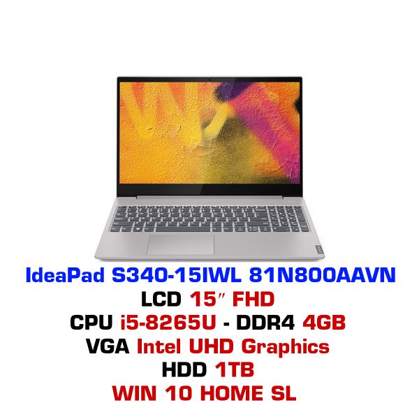  Laptop Lenovo Ideapad S340 15IWL 81N800AAVN 