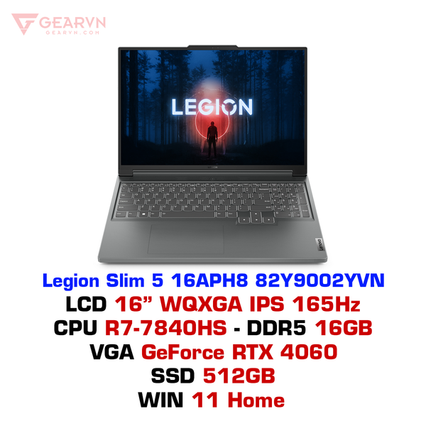 Laptop gaming Lenovo Legion Slim 5 16APH8 82Y9002YVN