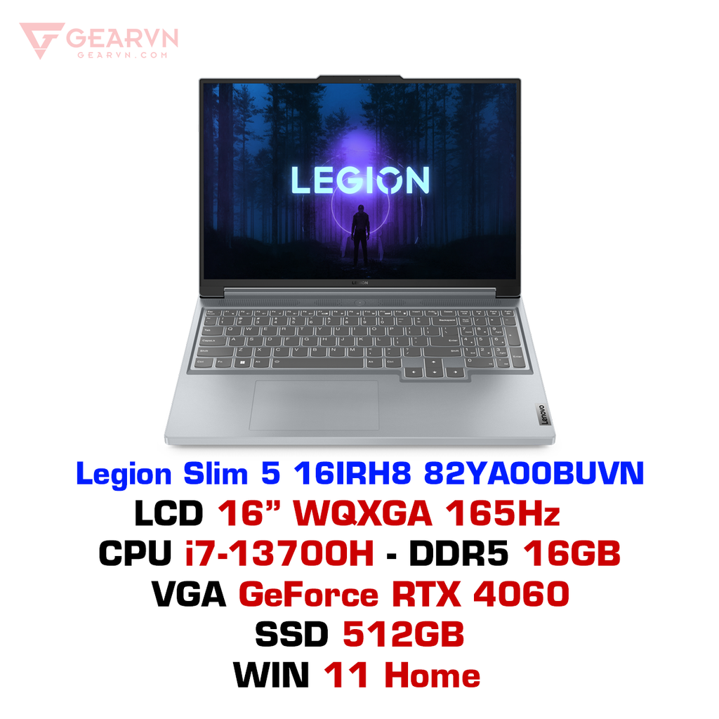Laptop gaming Lenovo Legion Slim 5 16IRH8 82YA00BUVN – GEARVN.COM