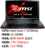  MSI GE62 6QD Apache Pro 888XVR 