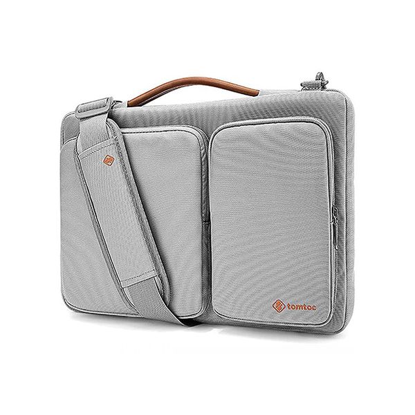  Túi đeo TOMTOC (USA) 360* shoulder bags MACBOOK 15“ - A42-E02S (SILVER GRAY) 