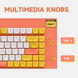  Bàn Phím MIKIT CL80 Marmalade Low Profile TTC Mini Gold Pink 