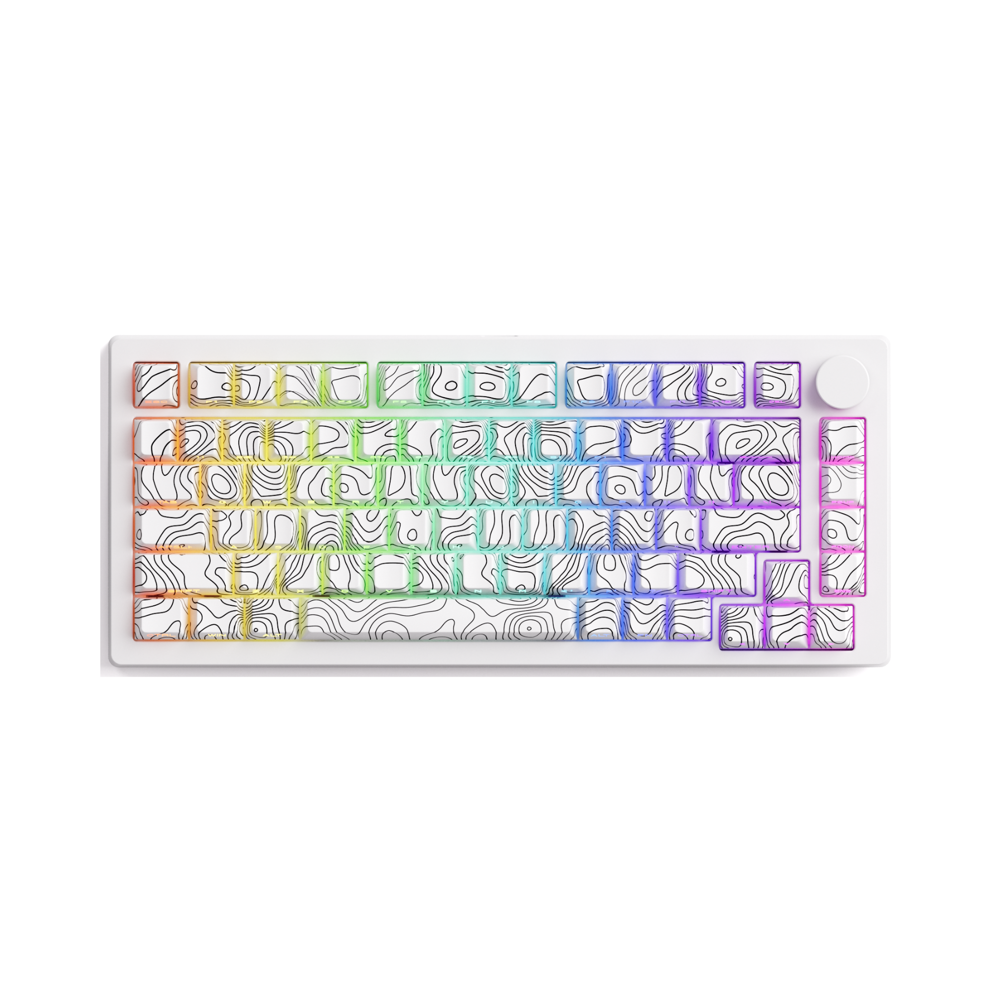 Bàn Phím Monsgeek M1 V5 - Sp Contour White V3 Piano Pro Switch