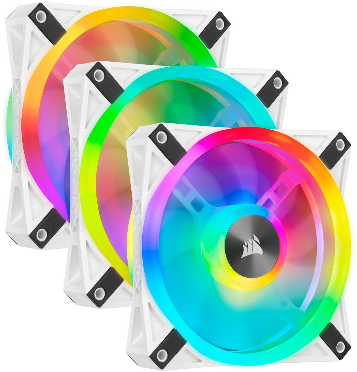 Bộ 3 Quạt Corsair Ql120 White Rgb Led Kèm Node Core (Co - 9050104 - Ww)