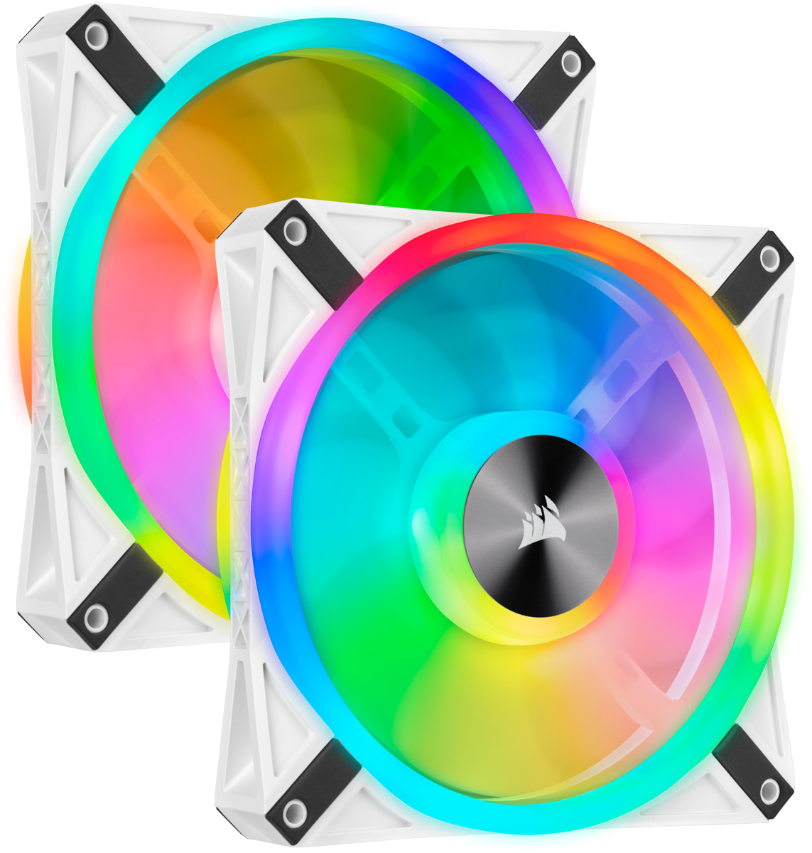 fan-corsair-icue-ql140-rgb-white-dual-fan-kit-with-lighting-node-core