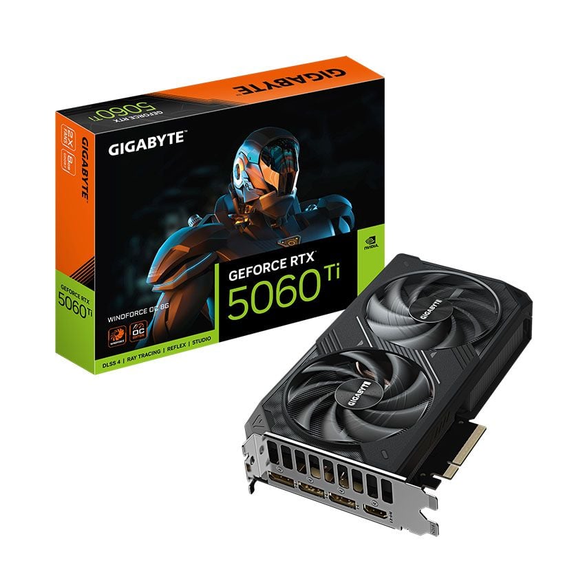 Card màn hình Gigabyte GeForce RTX 5060 Ti Windforce OC 8GB