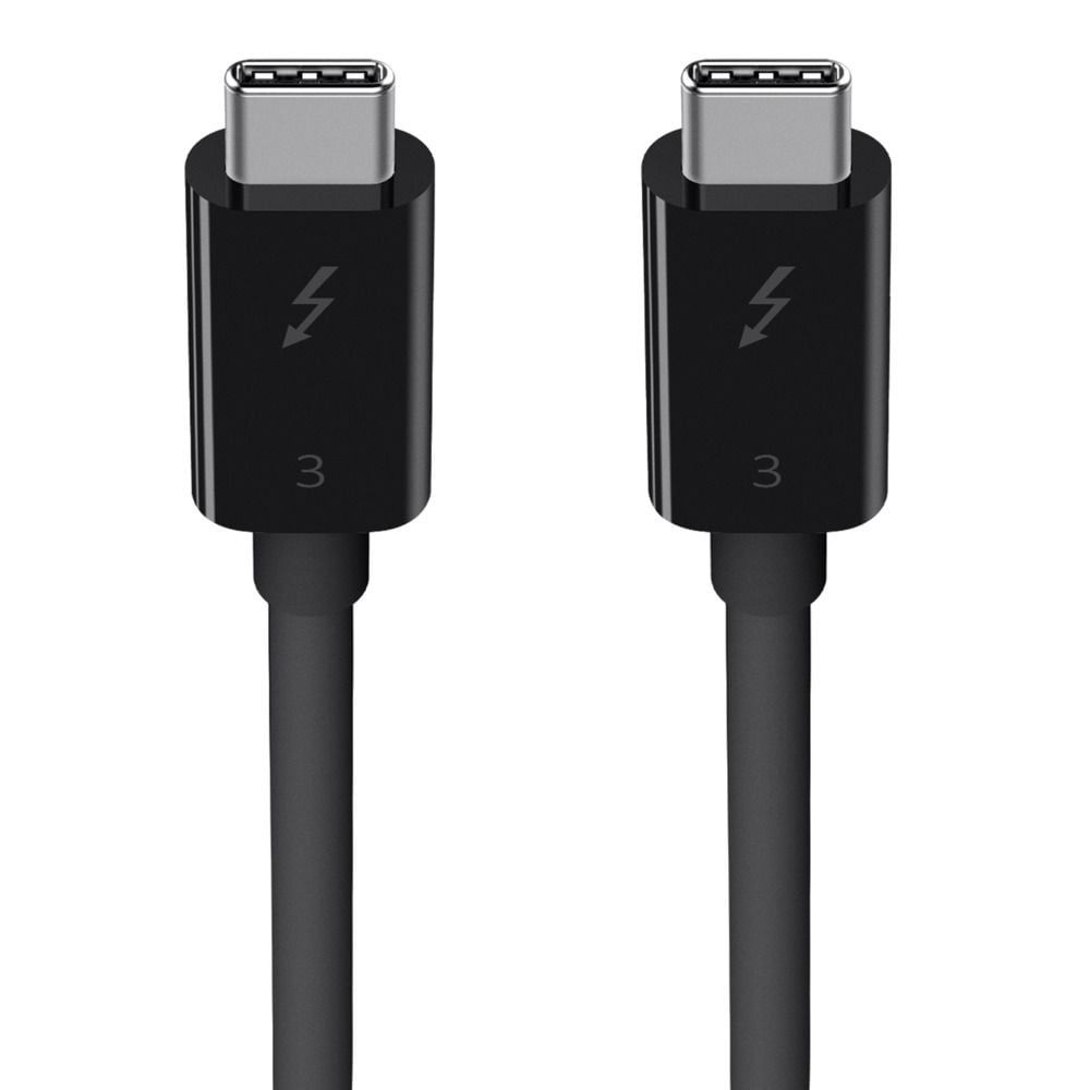 Cáp Belkin Thunderbolt 3, 0.8 Mét, Tốc Độ 40Gbps, 100W/5A, 5K, Màu Đen