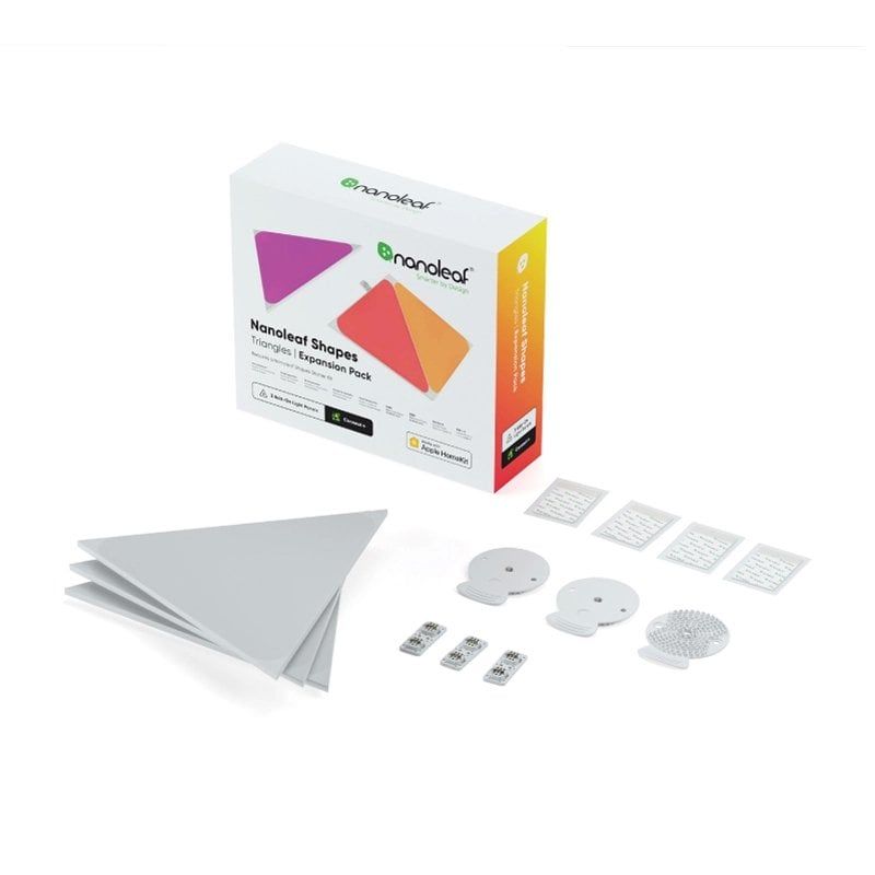 Đèn Thông Minh Nanoleaf Shapes Tam Giác 3 Miếng (Bộ Mở Rộng) (Nl47 - 0001Tw - 3Pk)