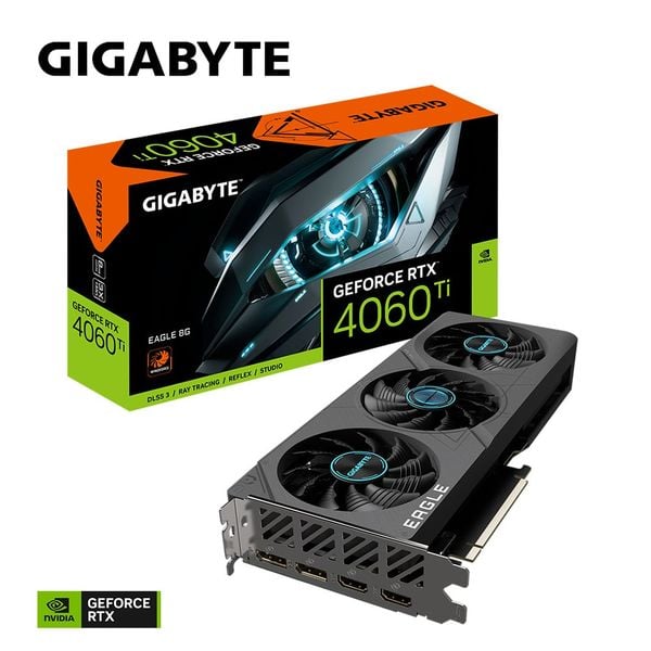  Card màn hình GIGABYTE GeForce RTX 4060 Ti EAGLE 8G (GV-N406TEAGLE-8GD) 