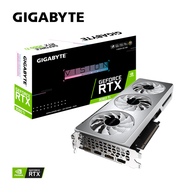  Card màn hình GIGABYTE GeForce RTX 3060 Ti Vision OC 8G (GV-N306TVision-OC-8GD) 