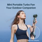  Quạt du lịch cầm tay đa năng Jisulife PRO1 FA53 Green 3600mah 