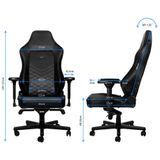  Ghế Gaming Noble Chair - Hero Series Black/Platinum White 