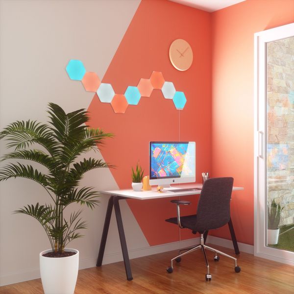  Đèn thông minh Nanoleaf Shapes Lục Giác 9 miếng (NL42-0002HX-9PK) 