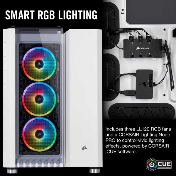  Vỏ máy tính Corsair 680X RGB TG White (CC-9011169-WW) 