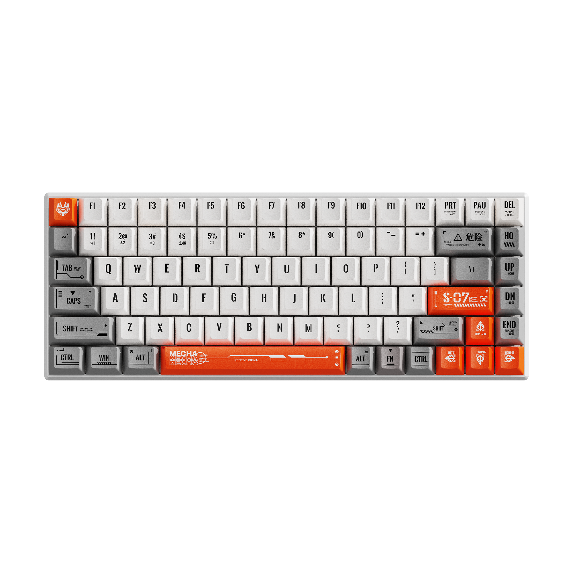 Bàn Phím Rapoo Không Dây V700 - 8A White Orange