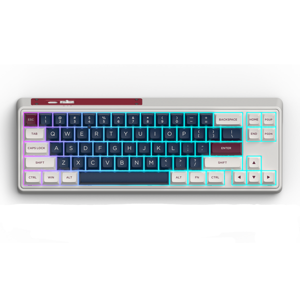 Bàn phím cơ FL-Esports CMK68SAM 3 Mode Wireless Metal Heart Kailh Deep Sea Silent switch