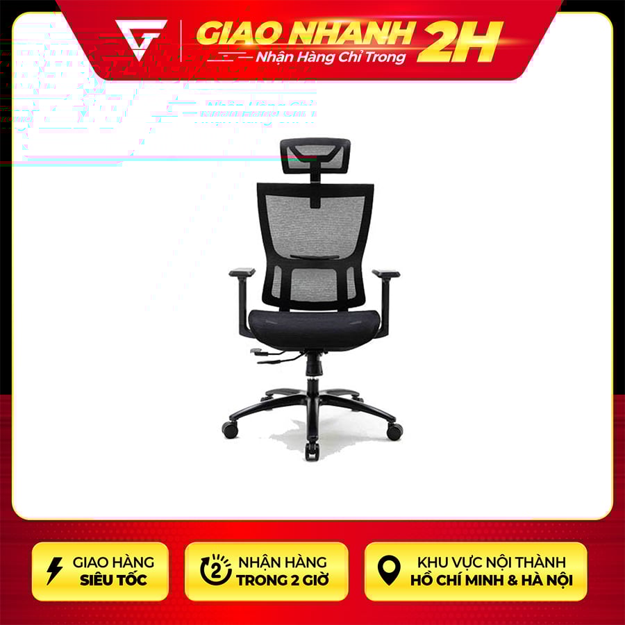Ghế Ergonomic Warrior Hero series – WEC506 Black