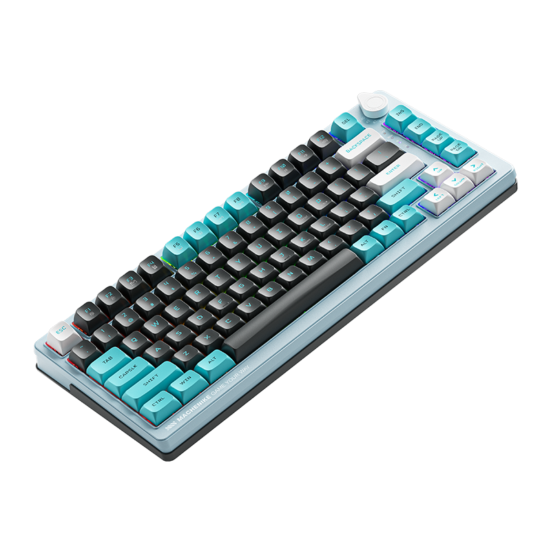 Bàn phím Machenike K600T-B82 Grey Blue Tri-Mode GR Sliver switch