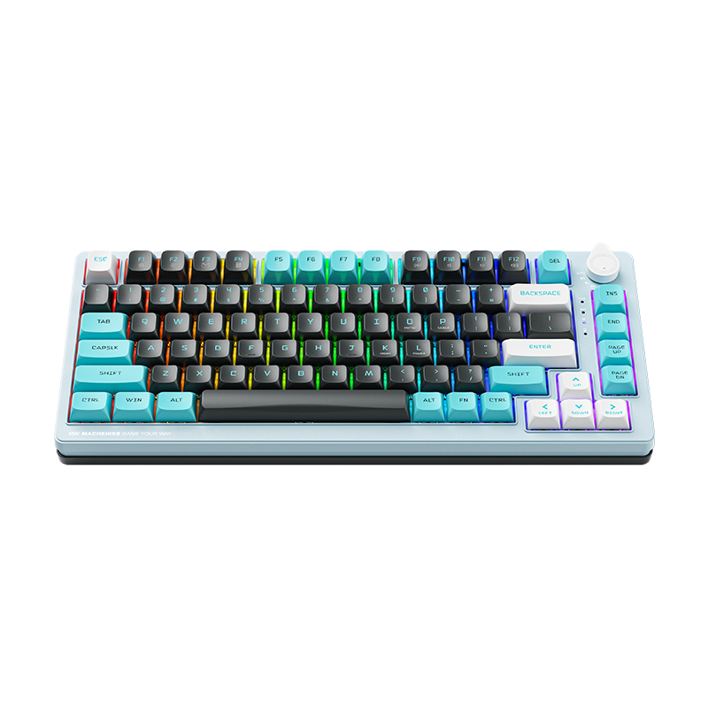 Bàn phím Machenike K600T-B82 Grey Blue Tri-Mode GR Sliver switch