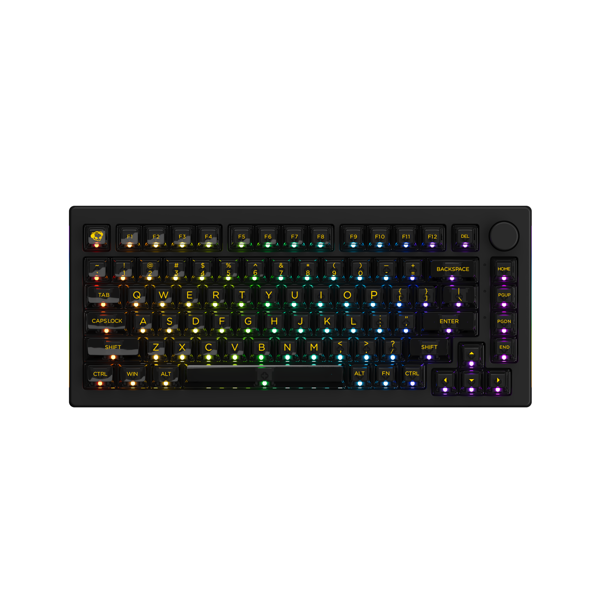 Bàn Phím Cơ Akko 5075B Plus Transparent Asa Black Piano Pro
