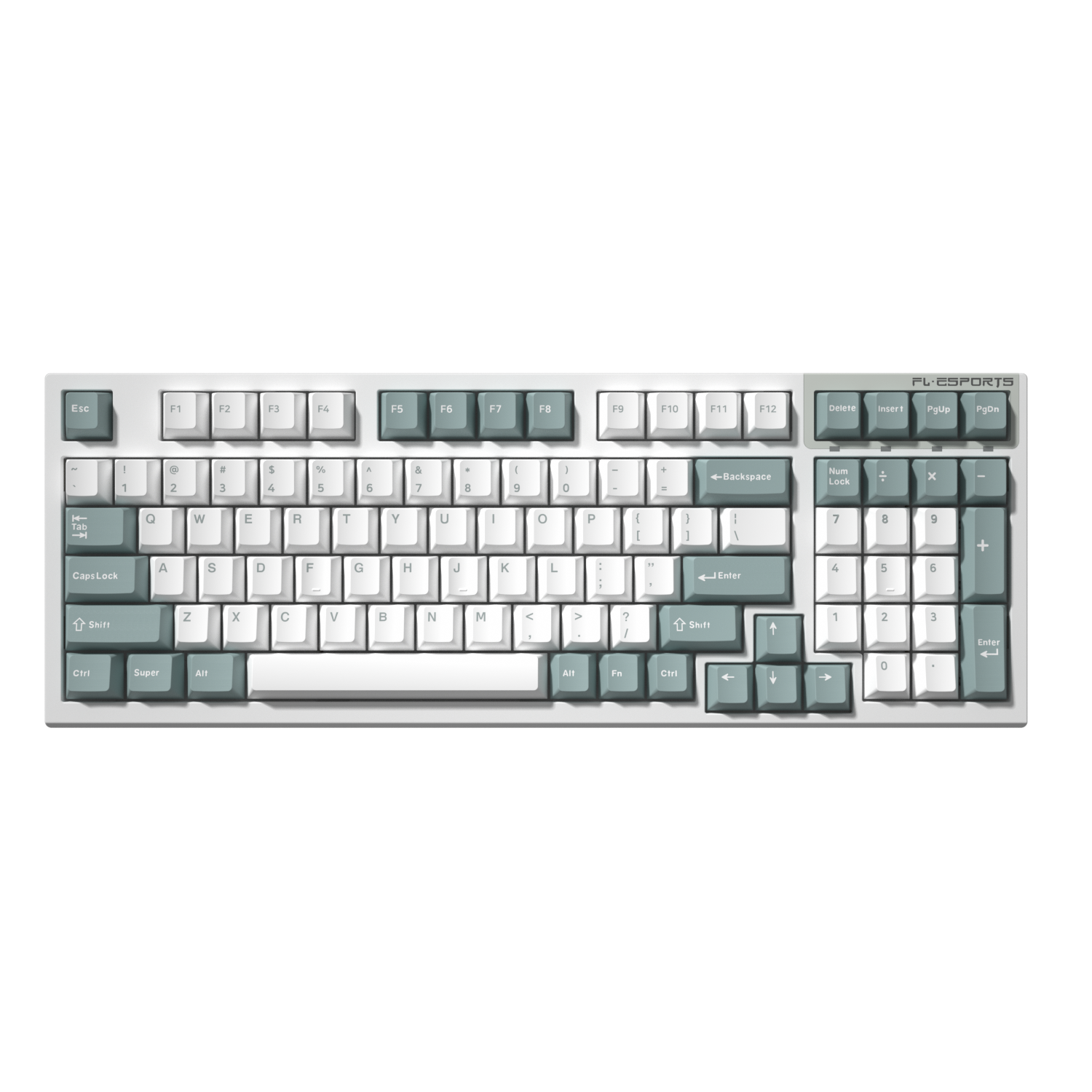 Bàn Phím Fl - Esports Không Dây Fl980 Cpm White & Blue Brown Switch