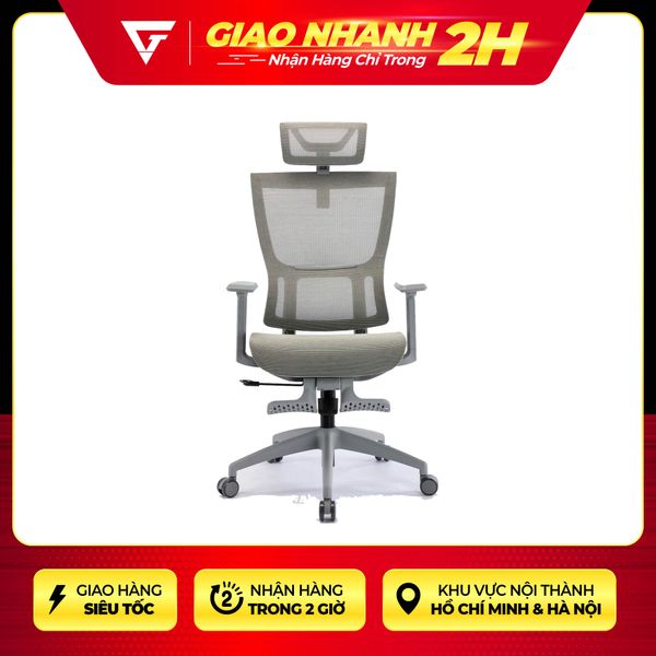  Ghế Ergonomic Warrior Hero series WEC504 Grey 