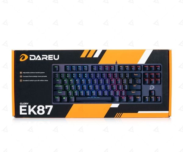  Bàn phím cơ Gaming DAREU EK87 - Black (Multi-LED) 