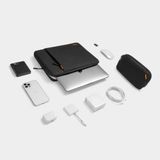  TÚI CHỐNG SỐC TOMTOC (USA) 360* PROTECTIVE KÈM TÚI PHỤ KIỆN CHO MACBOOK AIR/PRO 13” ĐEN A13 C12D 