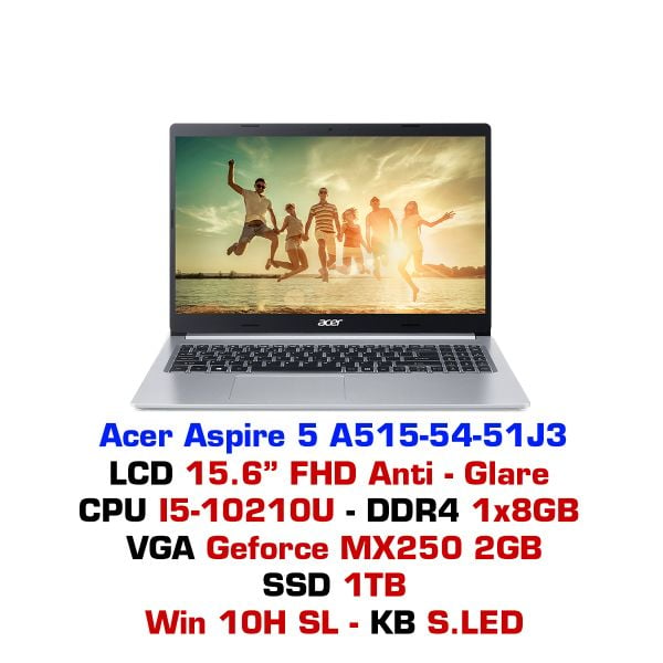  Laptop Acer Aspire 5 2019 A515-54 51J3 