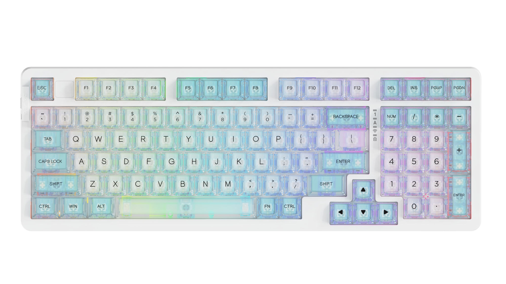 Bàn phím cơ DareU A98 Pro TM Clear Water Dream switch