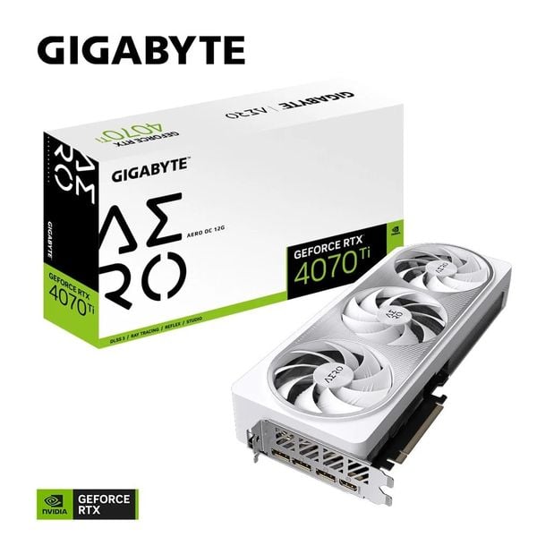 Card màn hình GIGABYTE GeForce RTX 4070 Ti AERO OC 12GB (GV-N407TAERO OC-12GD)