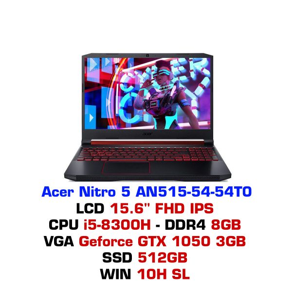  Laptop Gaming Acer Nitro 5 AN515 54 54T0 