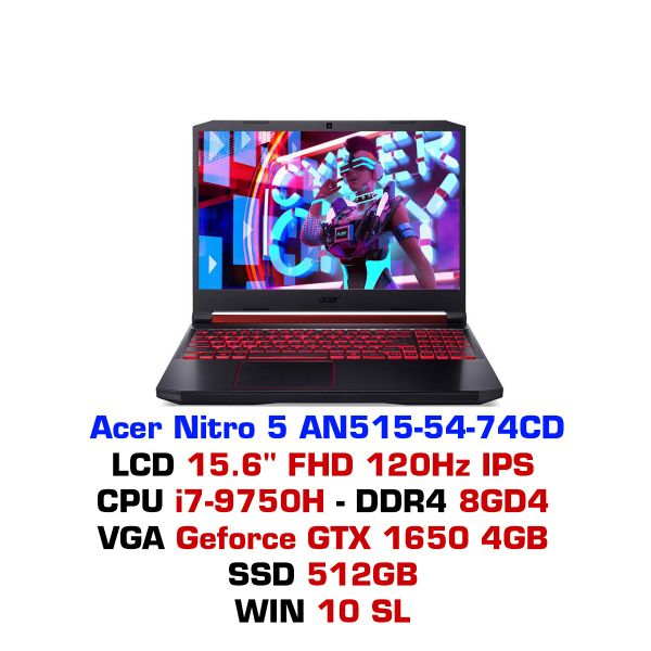  Laptop Gaming Acer Nitro 5 AN515 54 74CD 